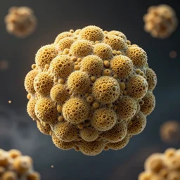 slime mold made of cellular automata according to golden ratio pattern floating in space. highly detailed 3 d rendering in octane and vray, beautiful mystical lighting, mist, sigma 2 4 mm