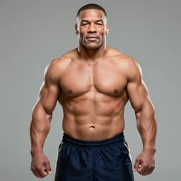 mike tyson with a fish body