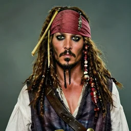 Caption Jack Sparrow as a Klingon