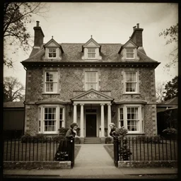 house haunted by margaret thatcher, creepy found photograph