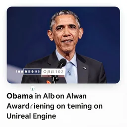 obama in albion award winning, trending on artstation, unreal engine