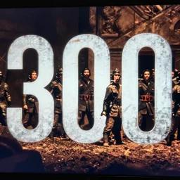 epic battle screen, film still from the movie'3 0 0'( 2 0 0 6 )