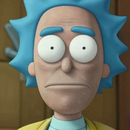 close - up portrait of drunk rick sanchez in real life staring at you, very very very detailed, highly detailed, intricated skin imperfections, trending on art station,