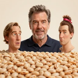 hyperrealistic dslr film still of ( beans ) arranged as! jeff goldblum!, stunning 8 k octane comprehensive 3 d render, inspired by istvan sandorfi & greg rutkowski & unreal engine, perfect symmetry, dim volumetric cinematic lighting, extremely hyper - detailed, incredibly real lifelike attributes & flesh texture, intricate, masterpiece, artstation, stunning