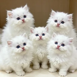 cute curly fluffy white furred critters