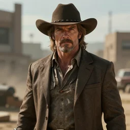 Dr. Phil as John Marston, hyperdetailed, artstation, cgsociety, 8k