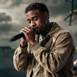 kanye west playing in the lord of the rings movie, looking bored