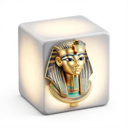 symmetry!! egyptian princess of technology, solid cube of light, hard edges, product render retro - futuristic poster scifi, lasers and neon circuits, brown skin woman egyptian princess, intricate, elegant, highly detailed, digital painting, artstation, concept art, smooth, sharp focus, illustration, dreamlike, art by artgerm