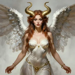 portrait of junoesque iranian female chaos angel, beautiful! coherent! by frank frazetta, by brom, strong line, vivid neon color, shining metal power armor, iron helm, high contrast, maximalist