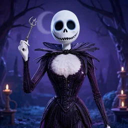 female version of jack, from nightmarebeforechristmas