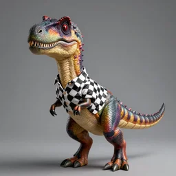 sexy velociraptor wearing a checkered shirt, concept art, trending on artstation, highly detailed