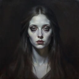 goddess of death. atmospheric lighting. detailed matte portrait painting by anne stokes.