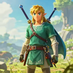 a guardian from the legend of zelda breath of the wild, breath of the wild art style.