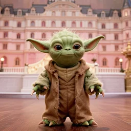 a film still of cosplay of yoda in the grand budapest hotel ( 2 0 1 4 ), 4 k