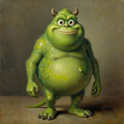This is a monster, and its name is Greeny, oil painting without frame by Albrecht Dürer