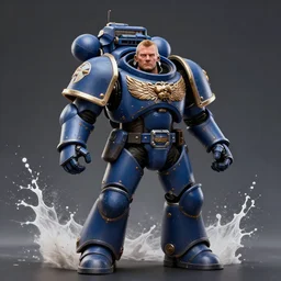 nigel farage in warhammer space marine, splash art, movie still, cinematic lighting, dramatic, octane render, long lens, shallow depth of field, bokeh, anamorphic lens flare, 8 k, hyper detailed, 3 5 mm film grain