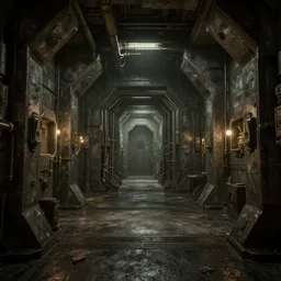 fallout concept art vault interior render grim realistic lighting unreal engine 5