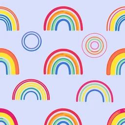 lisa frank psychedelic rainbow wallpaper line art vector