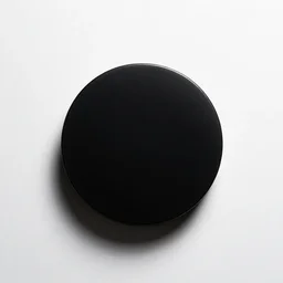 black circle on top of a white background