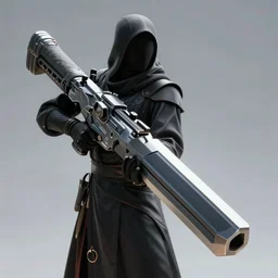 a cloaked figure wielding a massive buster blade, smooth, intricate, elegant, digital painting, artstation, concept art, sharp focus, octane render, illustration, art by ayami kojima, overwatch character,