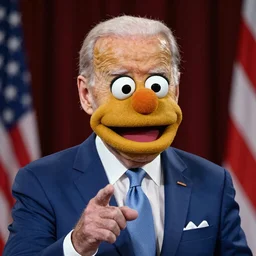 Joe Biden as a Muppet 4k