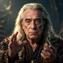portrait of danny devito as a shaman doing voodoo, witchcraft, league of legends amazing splashscreen artwork, dungeons and dragons, splash art, natural light, elegant, photorealistic facial features, intricate, fantasy, detailed face, atmospheric lighting, anamorphic lens flare, cinematic lighting, league of legends splash art, hd wallpaper, ultra high details by greg rutkowski