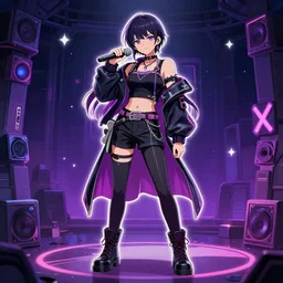 miracle symphony x nightcore aesthetic, full body detailed