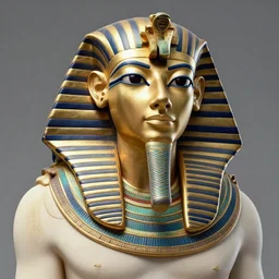 an insanely detailed realistic photo of an egyptian pharaoh