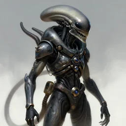 a thargoid pilot character, highly detailed, digital painting, artstation, concept art, wallpaper, smooth, sharp focus, illustration, art by giger and artgerm and greg rutkowski and alphonse mucha - s 5 8 5 8 0 0 4 4 5