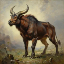 minotaur, highly detailed painting by gaston bussiere, craig mullins, j. c. leyendecker, 8 k