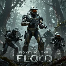 halo rts game, fighting the flood, horror