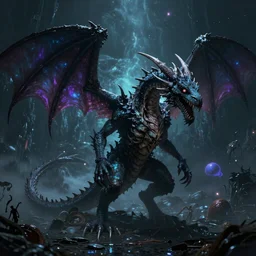 Dragon Creepy cosmic color scheme Undead Unreal Engine