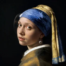 a young woman's face in profile, looking up, aerodynamic glass helmet, in the style of the dutch masters and gregory crewdson, dark and moody