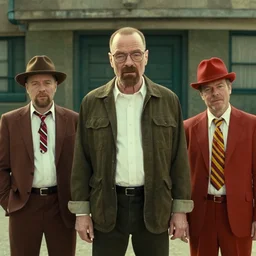 film still from breaking bad meets the three stooges,