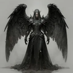 arch angel concept art, by beksinski, dark soul concept
