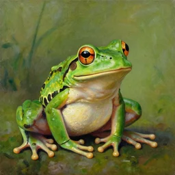 frog, painting by Zdzislaw Beksinski