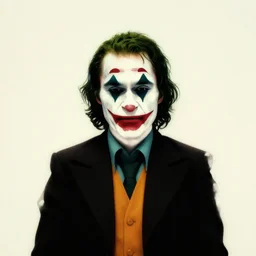 minimalist movie poster, heath ledger joker, minimalism, fanart, retro