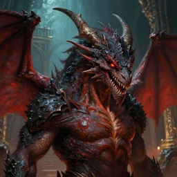 dungeons and dragons evil dragon character closeup portrait, dramatic light, dungeon background, 2 0 0 mm focal length, painted by stanley lau, painted by greg rutkowski, painted by stanley artgerm, digital art, trending on artstation