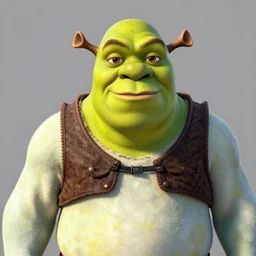 still photo of shrek, highly detailed, photorealistic portrait, bright studio setting, dramatic lighting, crisp quality and light reflections, unreal engine 5 quality render