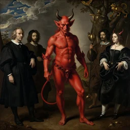 beautiful photo of the devil by hieronymus bosch, joel peter witkin, annie liebovitz, rembrandt.