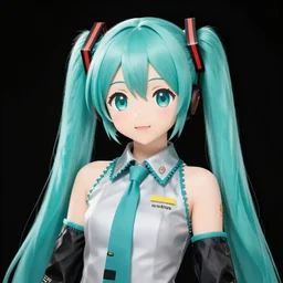 a portrait of hatsune miku by merryweather
