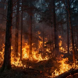 wildfire burning dense forest, Game of Thrones, volumetric lighting, fantasy artwork, very beautiful scenery, very realistic painting effect, hd, hdr, cinematic 4k wallpaper, 8k, ultra detailed, high resolution, artstation