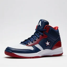 basketball sneakers concept of captain america, trending on artstation, smooth, sharp focus