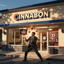 Saul Goodman destroys a Cinnabon store