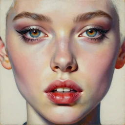 passionate lips and burning eyes of our youth detailed and highly reliefed analogue collage with canvas texture in style of conteporary art, punk art, dadaism, photorealistic, expressionism, masterpiece, perfect composition, light color difference, spectacular quality, intricate oil details