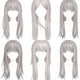 abstract anime girl patterns