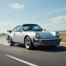 photo of a a flying porsche 9 6 4
