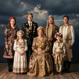 The Russian royal family dressed as Tatu residents
