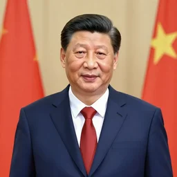 portrait of Xi Jinping in the style of Anime