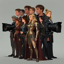 film camera : side profile portrait by rob rey and lawren harris and artgerm, imogen poots as paladin, 5 4 k rtx hdr volume light concept studio matte painting digital illustration fanart artstation by thomas blackshear, sherree, ilya kuvshinov, magali villeneuve, jeremy lipkin, eve ventrue, christophe vacher